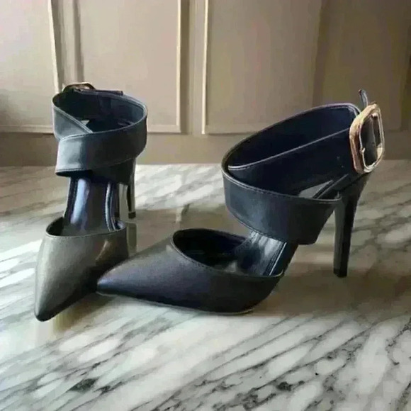 Black Strappy Heels - Picture 1 of 6